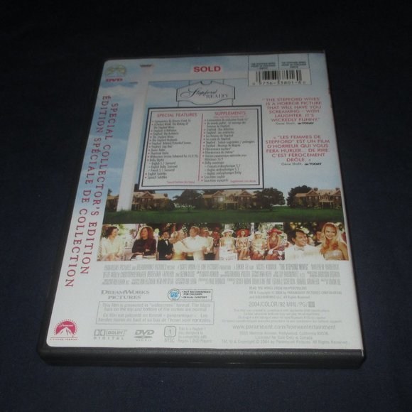 The Stepford Wives (DVD, 2004, Canadian) Nicole Kidman Matthew Broderick - Picture 3 of 3